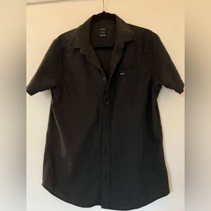 Men’s RVCA black button-down shirt